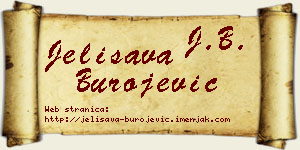 Jelisava Burojević vizit kartica